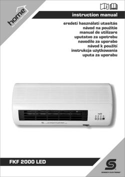 instruction manual FKF 2000 LED