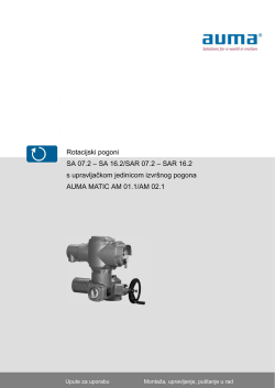 Rotacijski pogoni SA 07.2 &ndash; SA 16.2/SAR 07.2 &ndash; SAR 16.2 s
