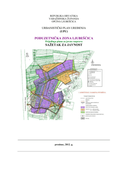 UPU Sažetak za javnost