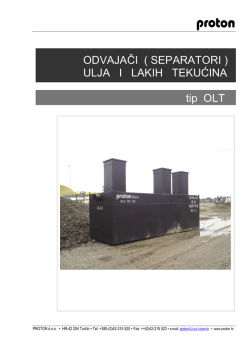 Odvajači mineralnih ulja tip OLT