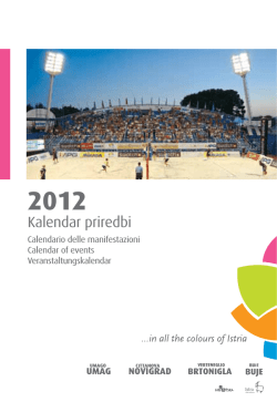 Kalendar priredbi - Colours of Istria