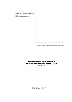 Prostorni plan uređenja Općine Podravska Moslavina