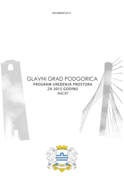 Program uređenja prostora za 2015.godinu