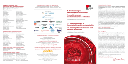 5. hrvatski kongres hematologa i transfuziologa 4. stru&Agrave;ni sastanak