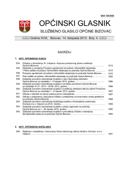 Općinski glasnik 4/13
