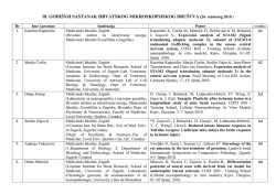 18. GODI&Scaron;NJI SASTANAK HRVATSKOG MIKROSKOPIJSKOG
