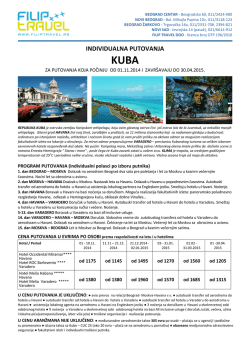 INDIVIDUALNA PUTOVANJA