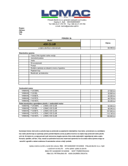 LOMAC 2013 PONUDE CLUB.xlsx