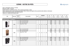cjenik - kutije za pića