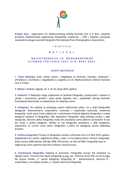 Natječaj za Najfotografiju (pdf dokument)