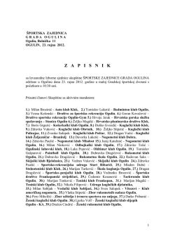 - &Scaron;portska zajednica Grada Ogulina