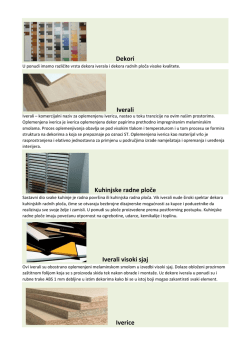 Kuhinjske radne ploče