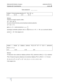 2 - Elektrotehnički fakultet Sarajevo