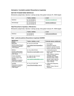 fitosanitarna inspekcija RH, koja djeluje u okviru