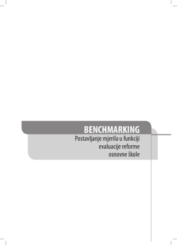 Benchmarking – postavljanje mjerila u funkciji evaluacije