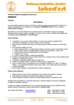 LOBORFEST NATJEČAJ