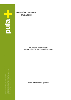 Program aktivnosti i financijski plan za 2012. godinu