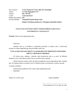 Преузми прилог...(pdf) - Tehnoloski fakultet Banja Luka