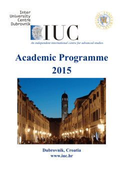 Academic Programme 2015