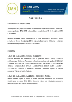 Ispunjenu prijavnicu