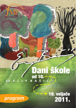 program - Glazbeno učili&scaron;te Elly Ba&scaron;ić