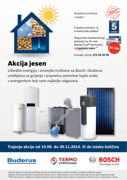 Akcija jesen Bosch i Buderus - termo
