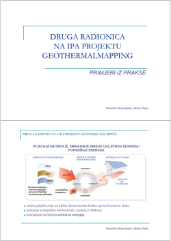 DRUGA RADIONICA NA IPA PROJEKTU GEOTHERMALMAPPING