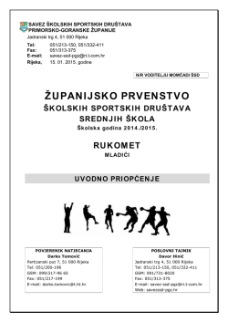 županijsko prvenstvo - Savez školskih sportskih društava Primorsko