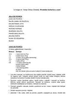 Jela od povrća