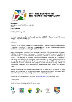 Poziv i program zavrsne konferencije projekta REDEEM