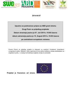 2014-04-07 Upustvo za podnosioce prijava za ABD grant shemu