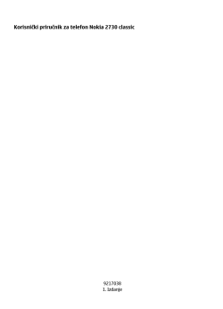 Korisnički priručnik za telefon Nokia 2730 classic