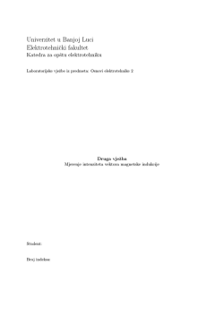 Mjerenja intenziteta vektora magnetske indukcije