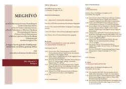 MEGH&Iacute;V&Oacute; - Magyar Tudom&aacute;nyos Akad&eacute;mia