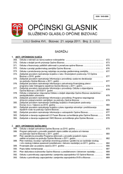 Općinski glasnik 2/11