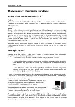 Osnovni pojmovi informacijske tehnologije