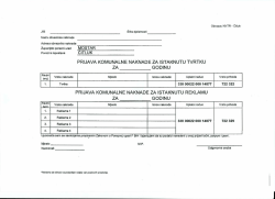 prijava komunalne naknade za istaknutu tvrtku za godinu prijava