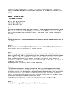 PRAVILA NAGRADNE IGRE ``Kupi Bison i osvoji bon``