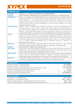 TEHNIČKI LIST PATCH`N PLUG