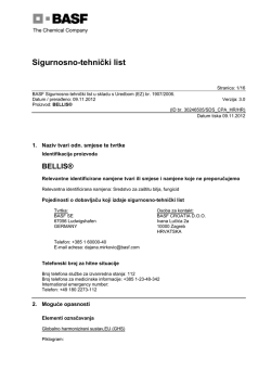 Bellis MSDS - BASF Croatia za&scaron;tita bilja