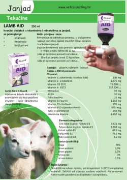 Katalog proizvoda za ovce i janjad