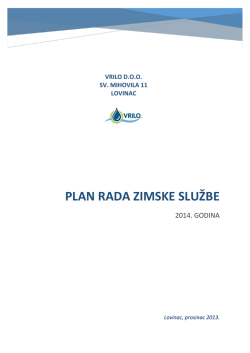 plan rada zimske službe