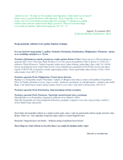 Anđeo im reče: "Ne bojte se! Evo javljam vam blagovijest, veliku