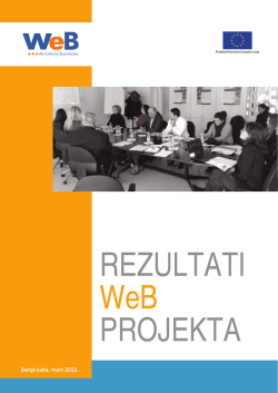 Bro&scaron;ura o projektnim rezultatima