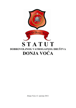 Statut DVD Donja Voća