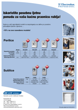 Iskoristite posebnu ljetnu ponudu za va&scaron;u kućnu praonicu - BE-LUX