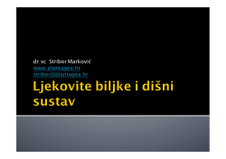 Ljekovite biljke disni sustav
