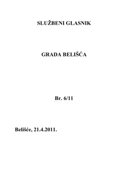 Broj 6/11 - Grad Beli&scaron;će
