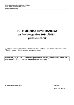Pogledaj! - Prirodoslovna &scaron;kola Vladimira Preloga