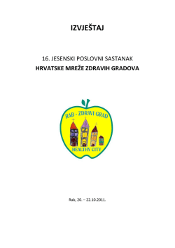 Izvje&scaron;taj s 16. Poslovnog sastanka HMZG Rab